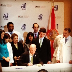Governor Scott with David Goldstein 